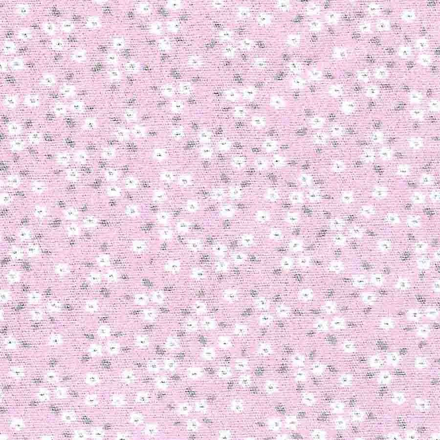 Pink and White Floral Fabric by Fabric Finders
