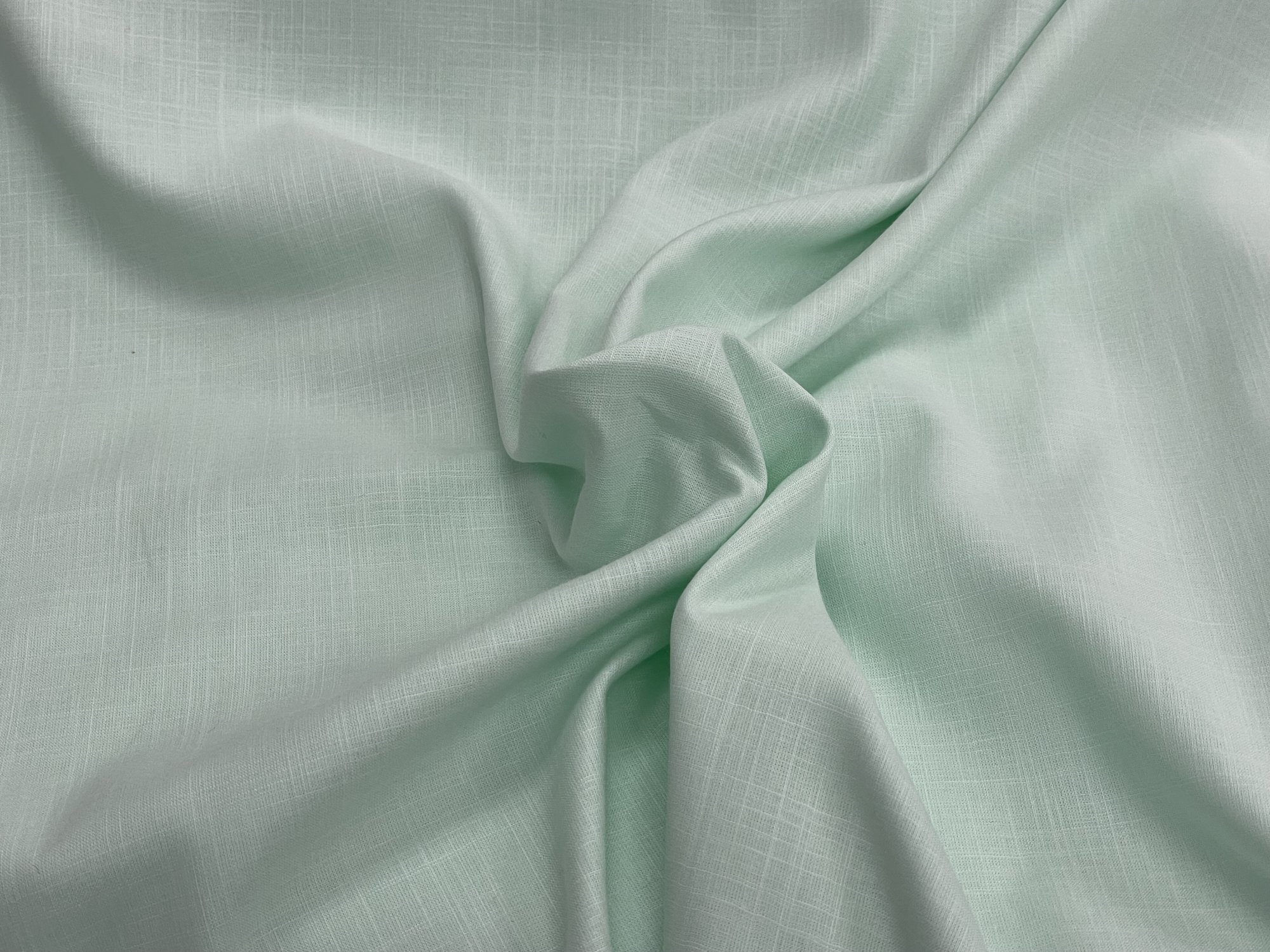 Mint Cotton Linen Batiste Fabric by SpechlerVogel