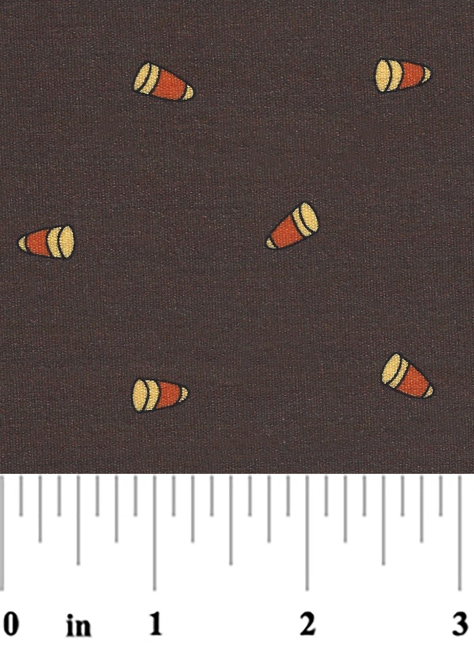 Candy Corn Fabric Orange, Yellow, and Brown Fabric by Fabric Finders