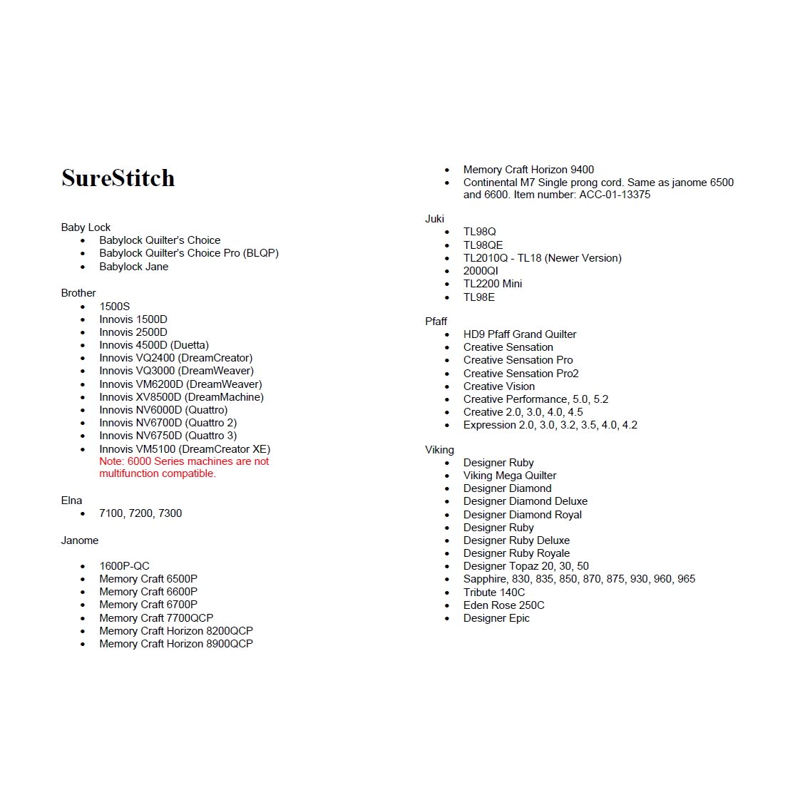 Grace Sure Stitch Regulator for use on QZone Hoop Frame