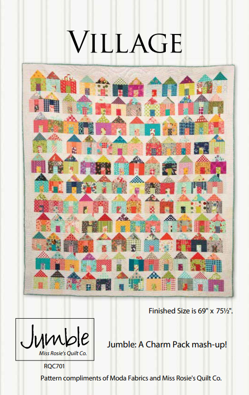 Village Quilt Pattern Free Download by Miss Rosie's Quilt Co.