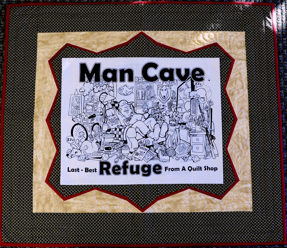 Man Cave Quilt Fabric Kit