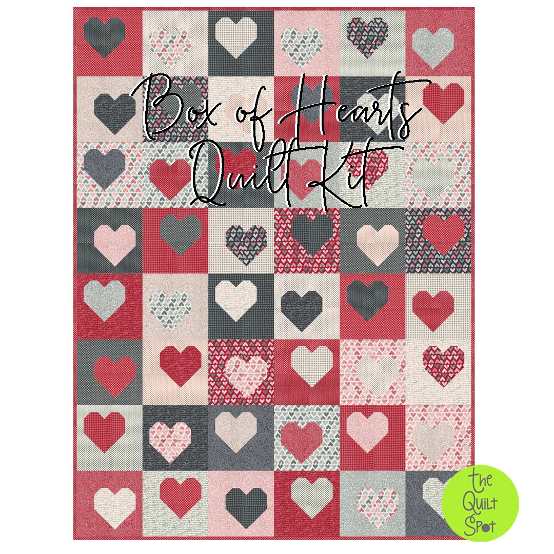 Box of Hearts Quilt Kit featuring Flirt by Sweetwater