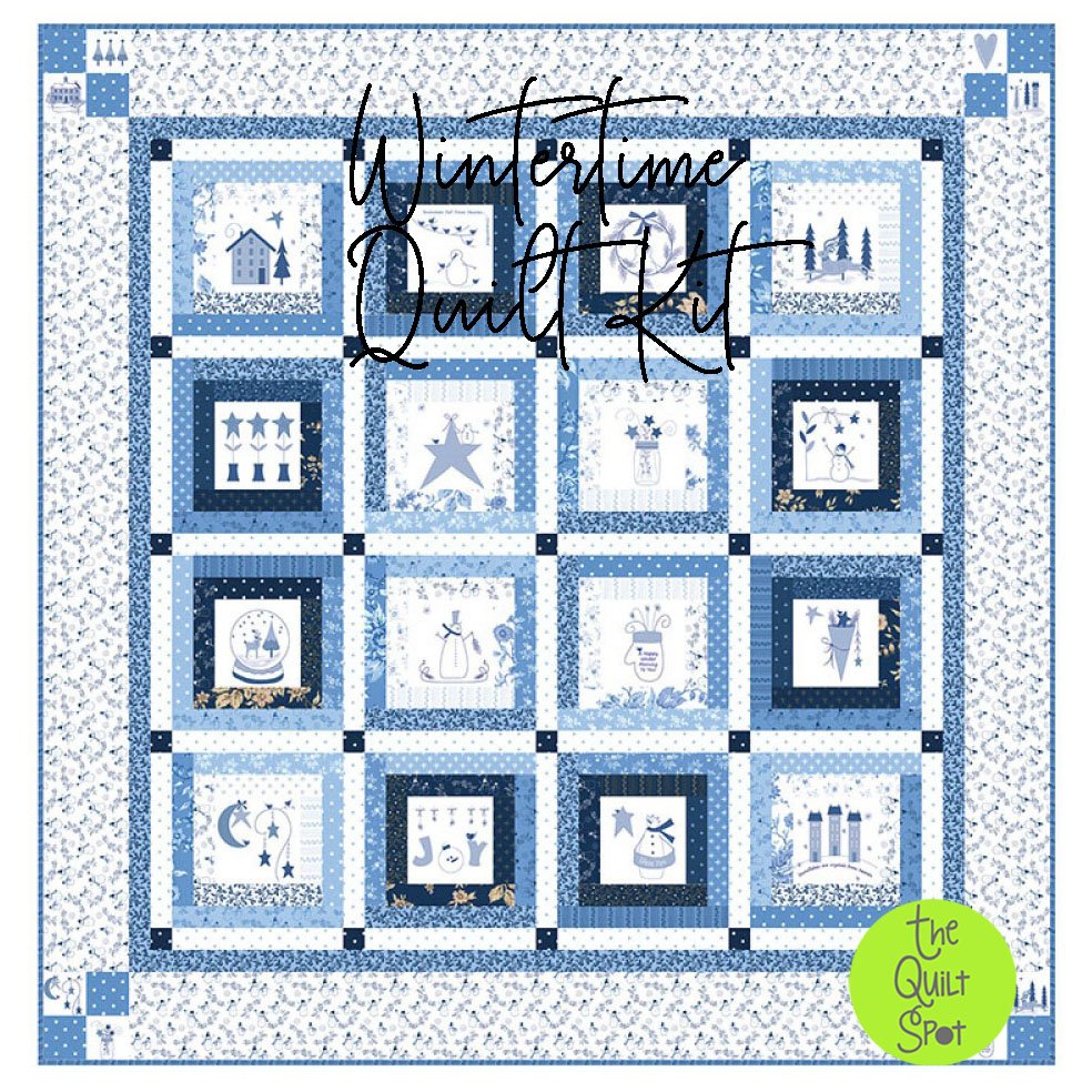 Wintertime Quilt Kit featuring Crystal Lane by Bunny Hill Designs