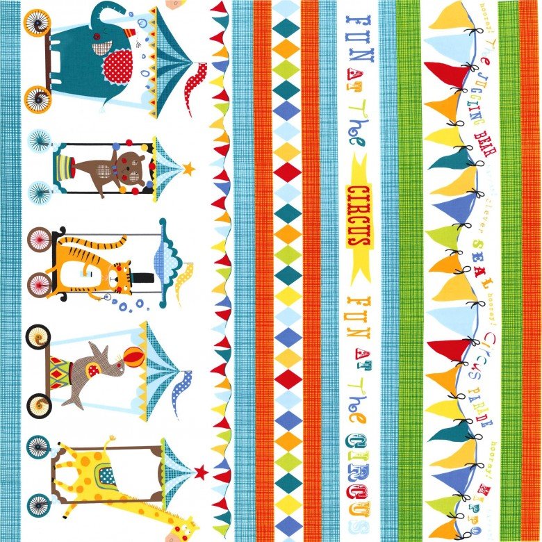 Michael Miller Circus Parade Border Print