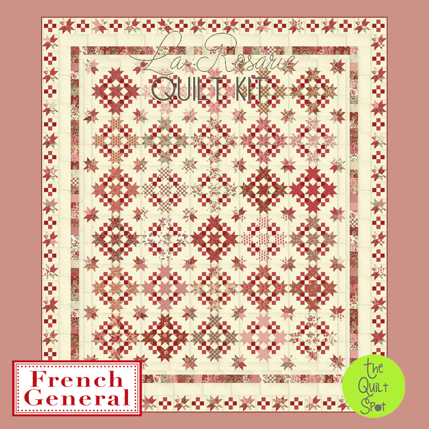 La Rosarie Quilt Top Kit by French General Fabrics 752106565234