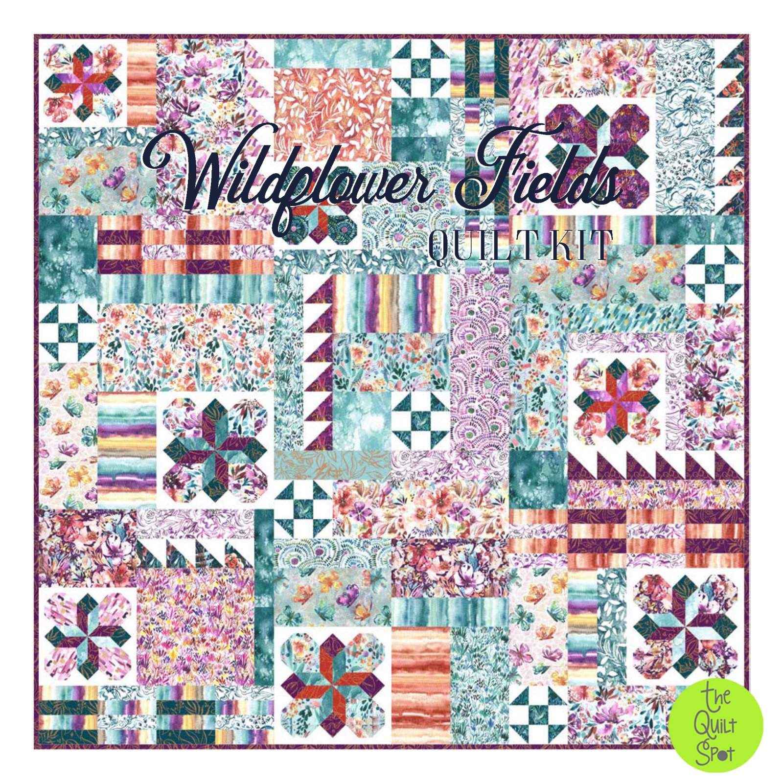 Wildflower Fields Quilt Kit featuring Sunshine Soul by Create Joy Project
