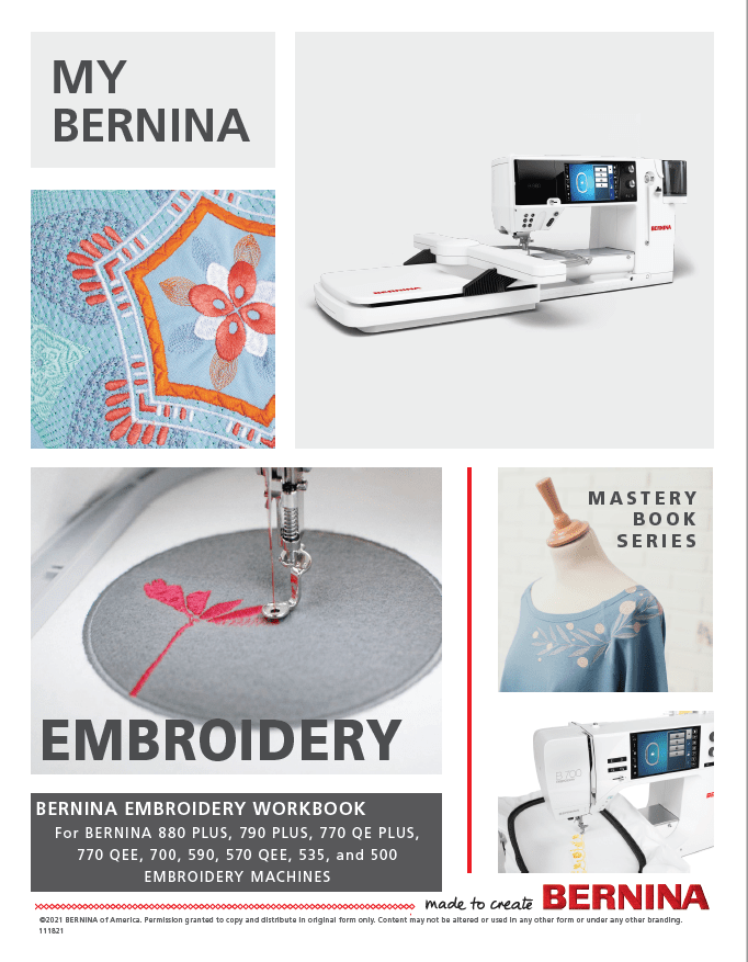 Bernina Mastery Workbooks