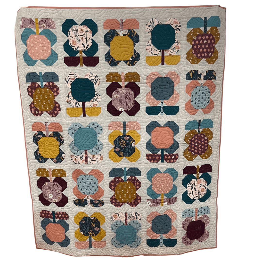 Folk Blooms Quilt Kit