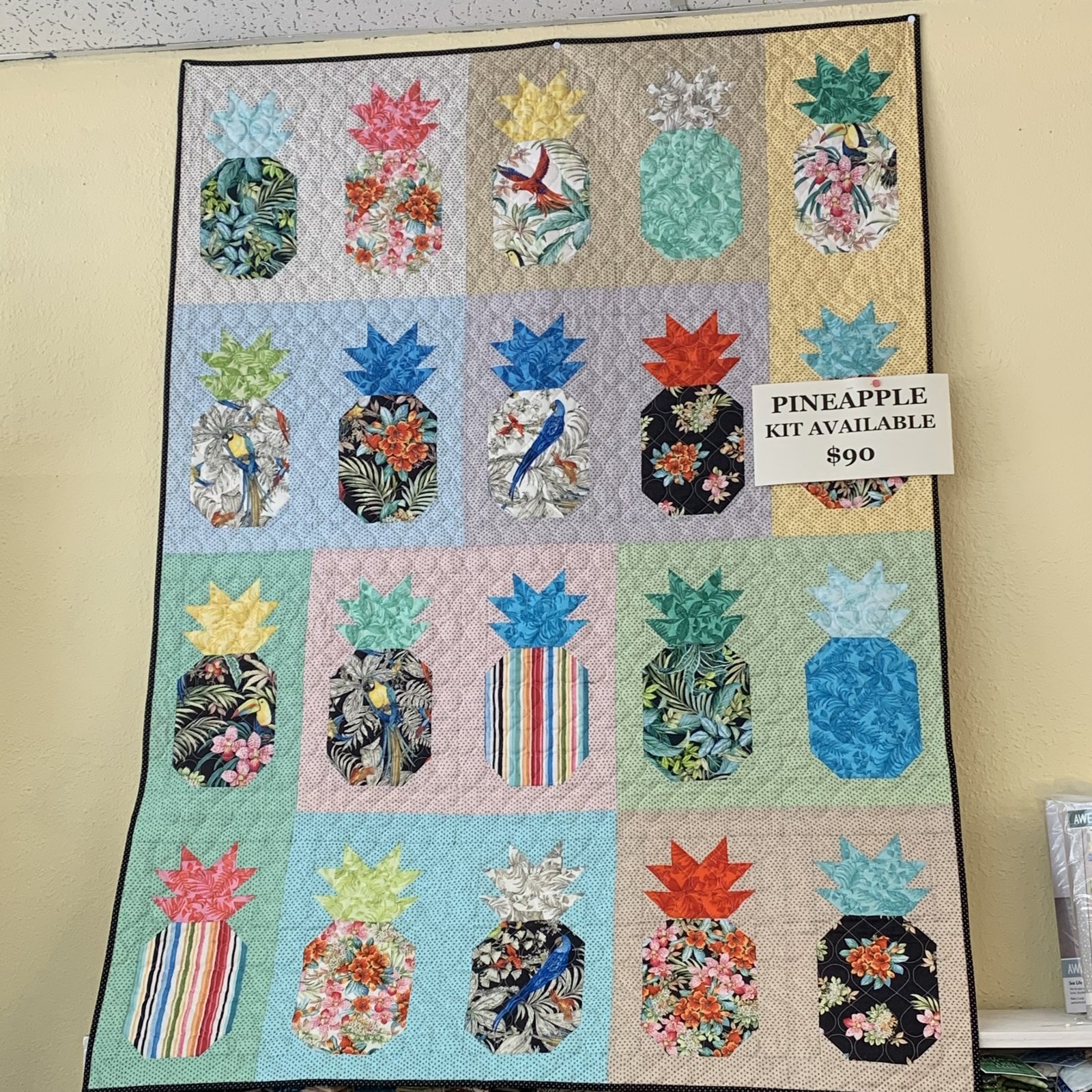 Pineapple quilt kit