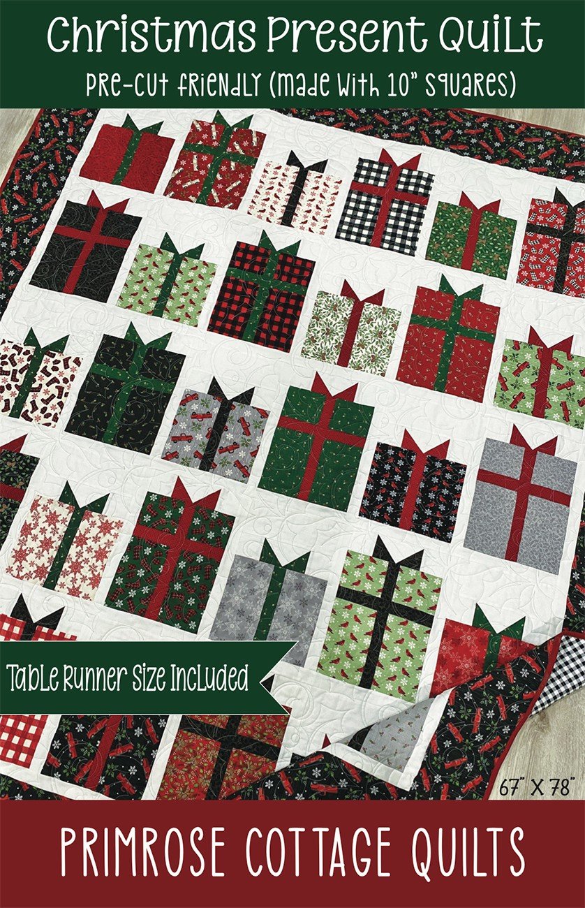 Primrose Cottage Christmas Present Quilt Pattern 717340691828