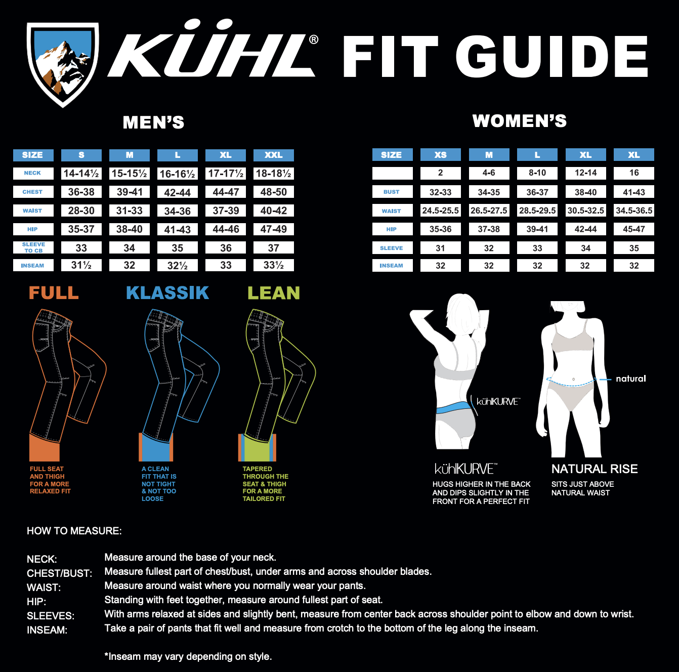 Size Guides