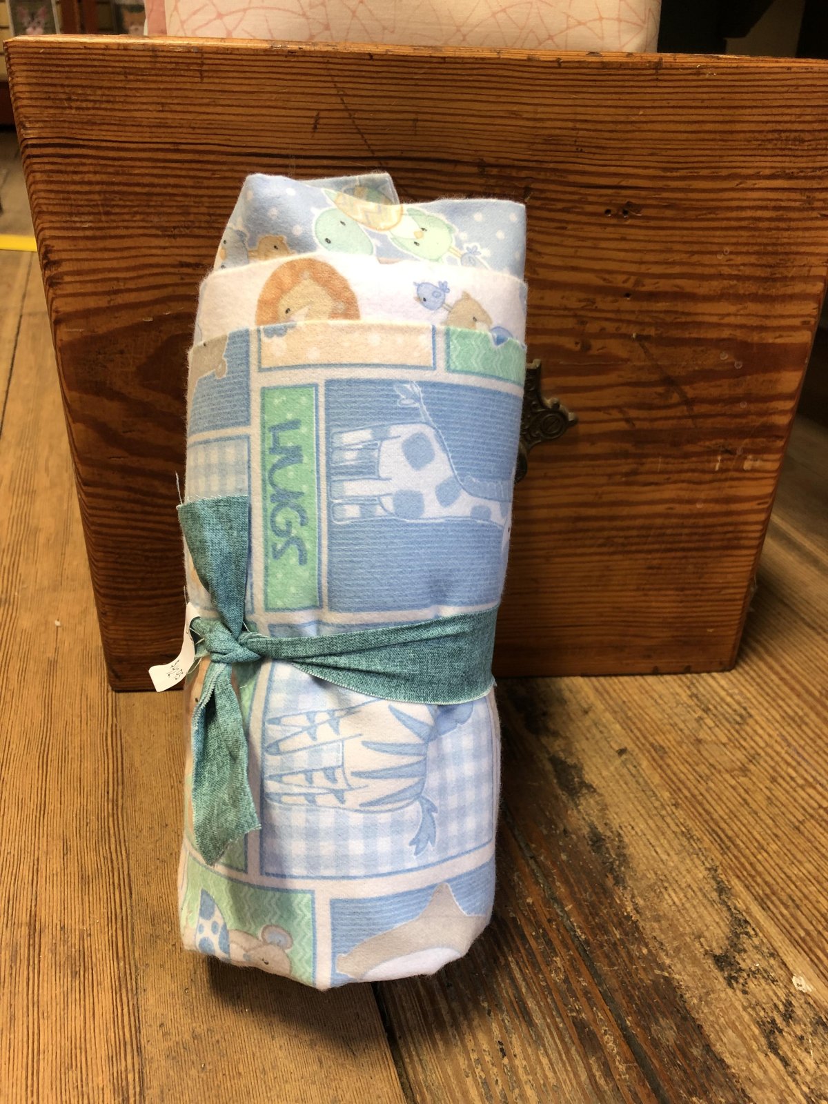 Blue Flannel Baby Boy 3Yard Fabric Kit