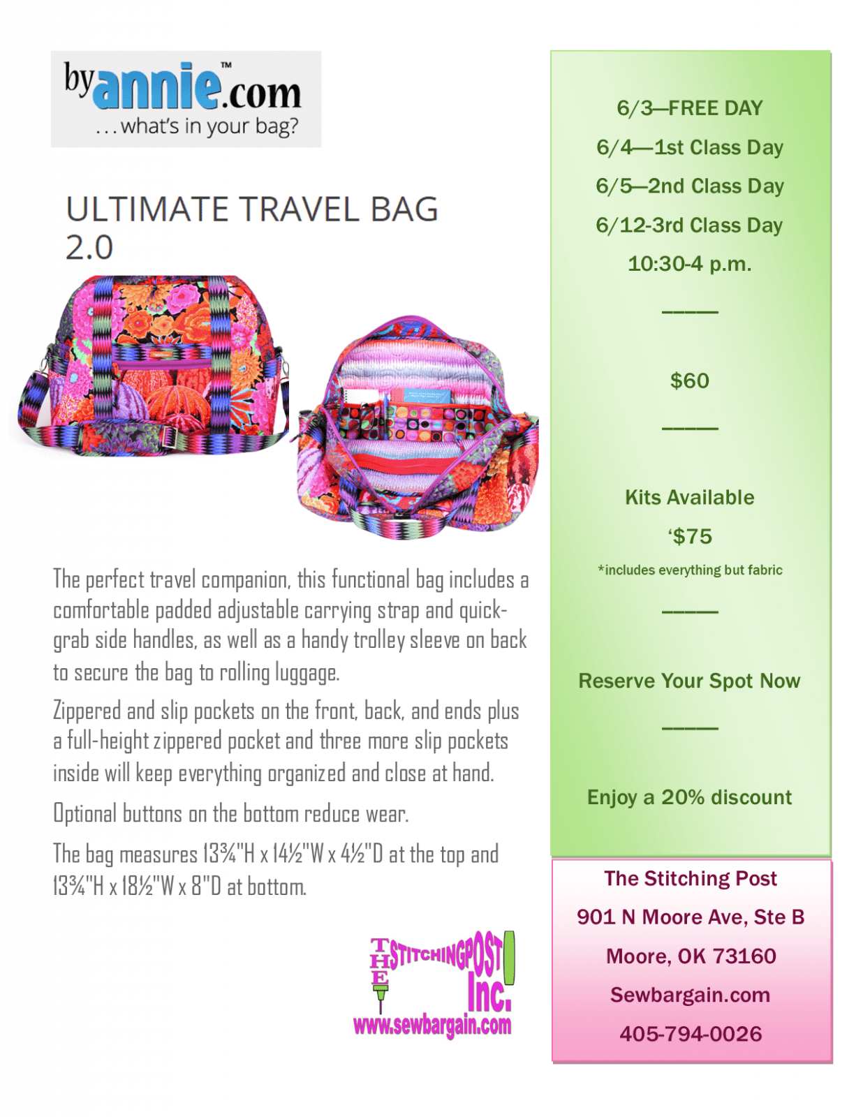 Ultimate Travel Bag By Annie