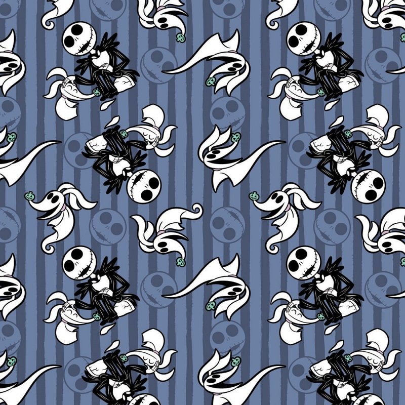 The Nightmare Before Christmas V Jack and Zero in Navy by Camelot