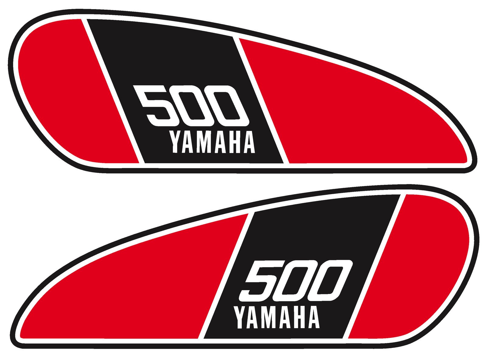 XT Style Fuel Tank Decal Set For SR400 SR500 4058 22654