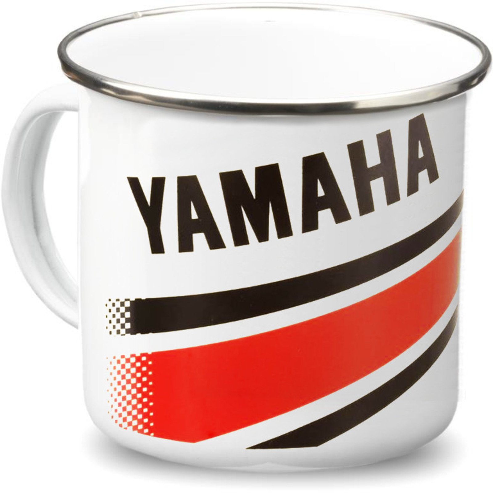 Yamaha Enamel Tin Mug 'Revs your Heart' 250ml 40661
