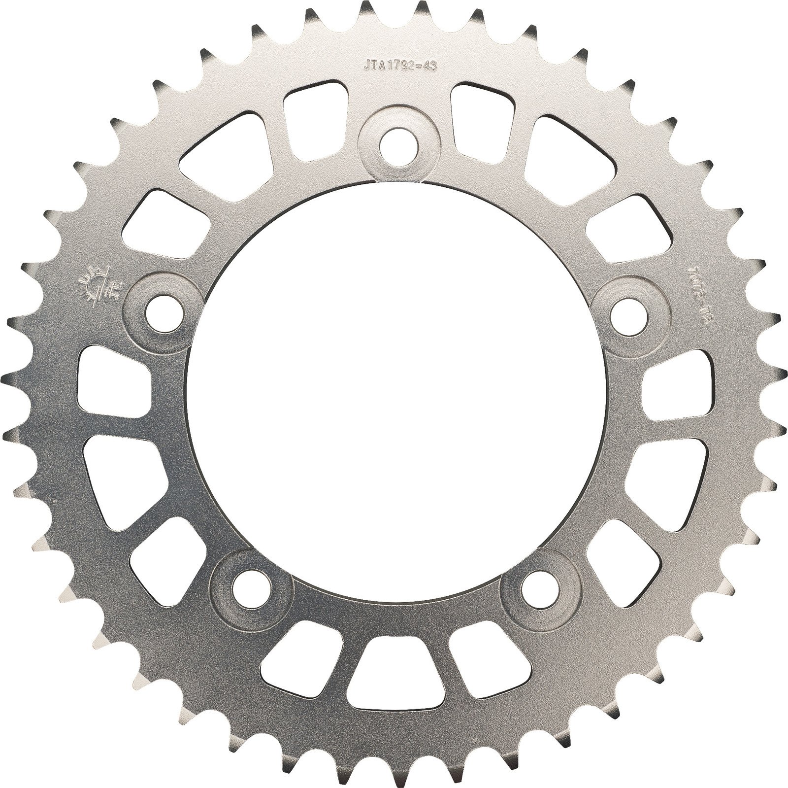 43T Rear Sprocket aluminium silver anodized 90318