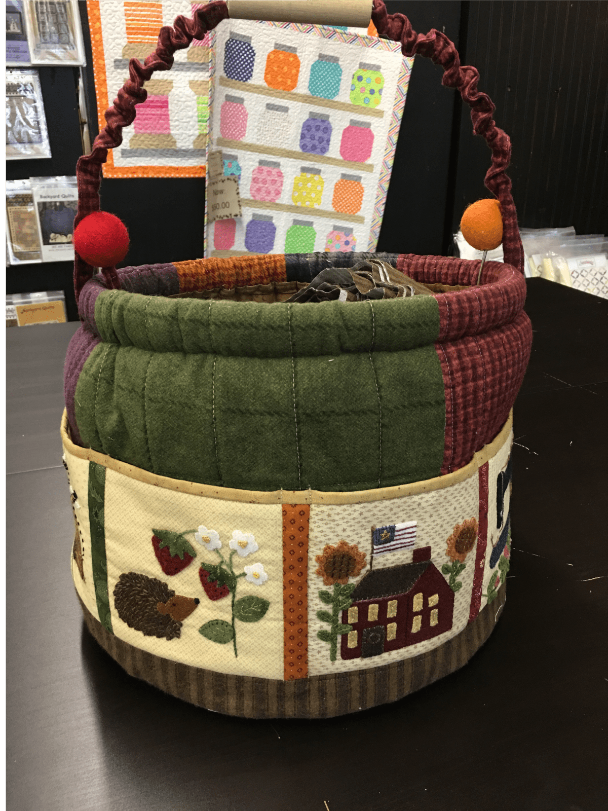 Wool Sewing Bucket