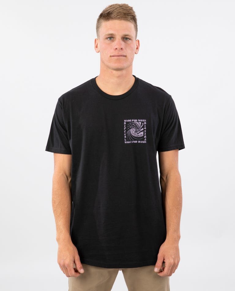 Rip Curl Washing Machine Tee Black 9354610072003