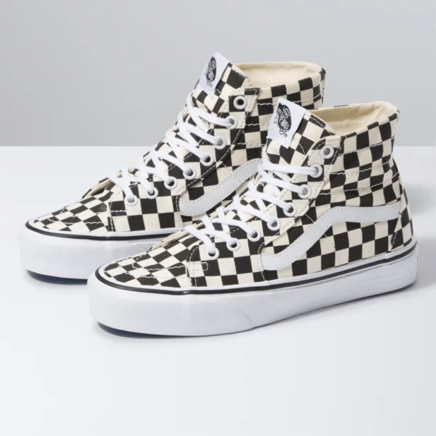 Vans Sk8Hi Tapered (Checkerboard) Black/True White 194116266471