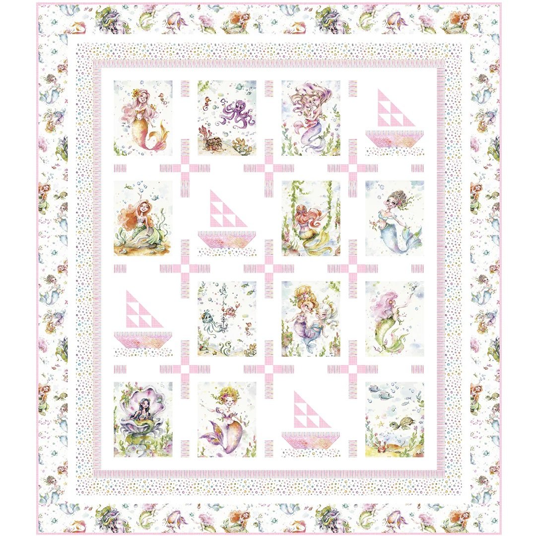 Enchanted Seas Mermaid Quilt Kit