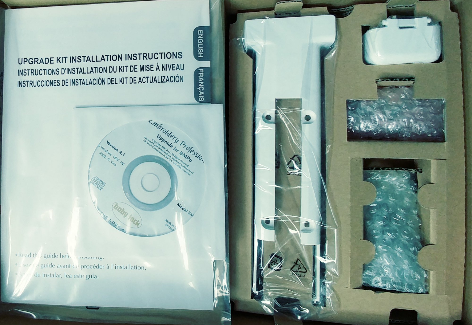 Baby Lock BMP6 Embroidery Machine Upgrade 098612290803