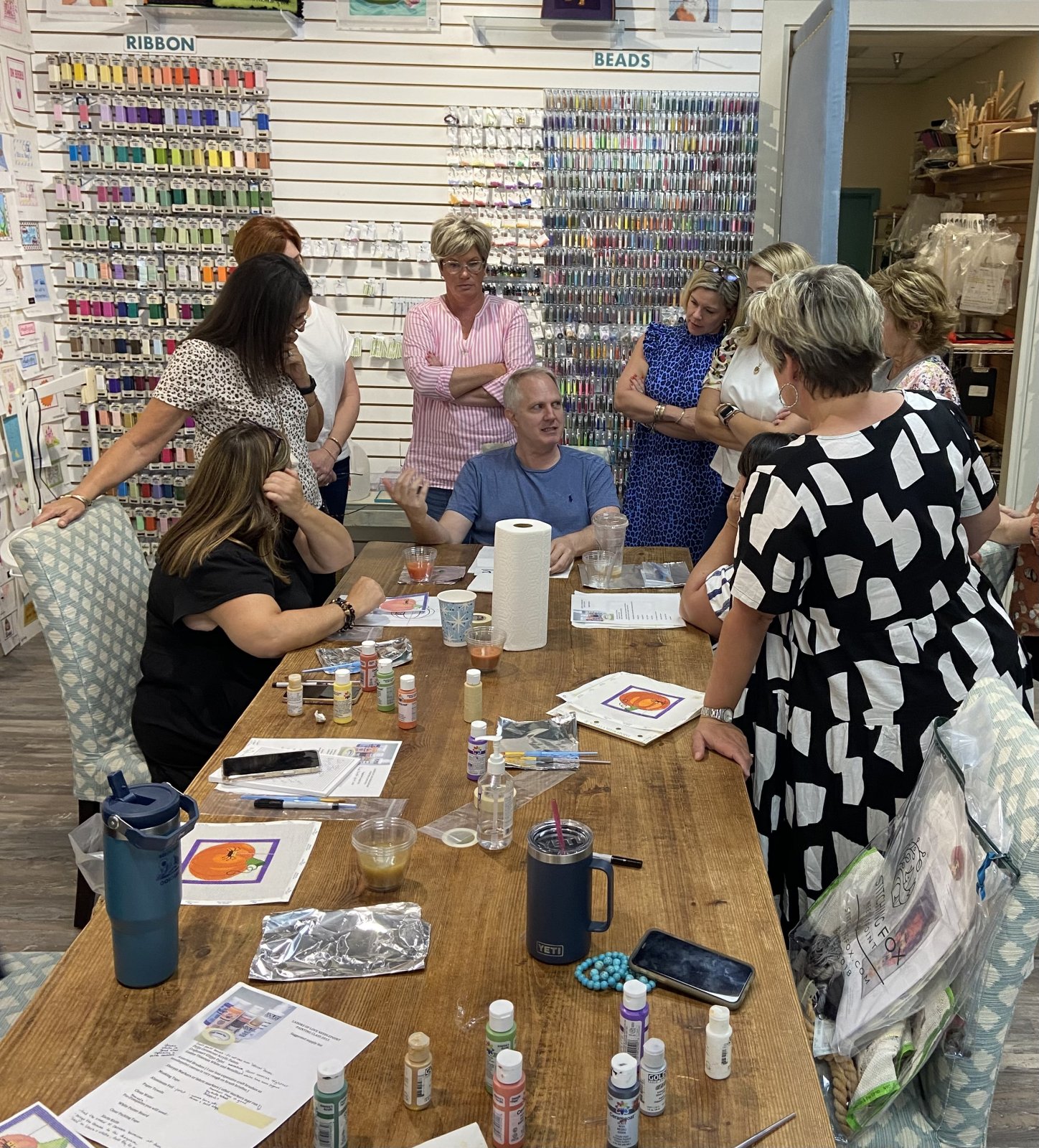 Painting Needlepoint Canvas with JP Sligh