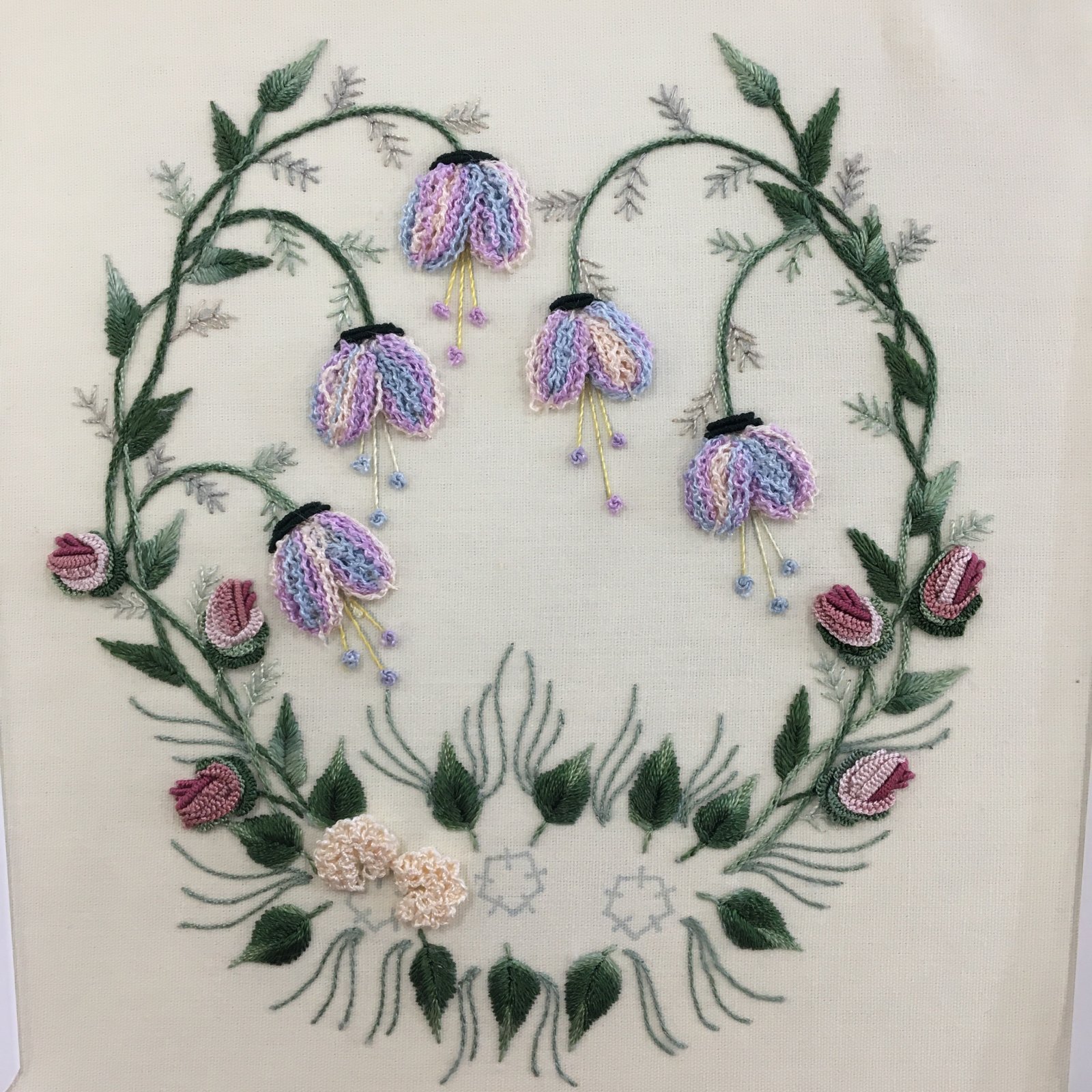 Frosty Christmas Rose Brazilian Embroidery*