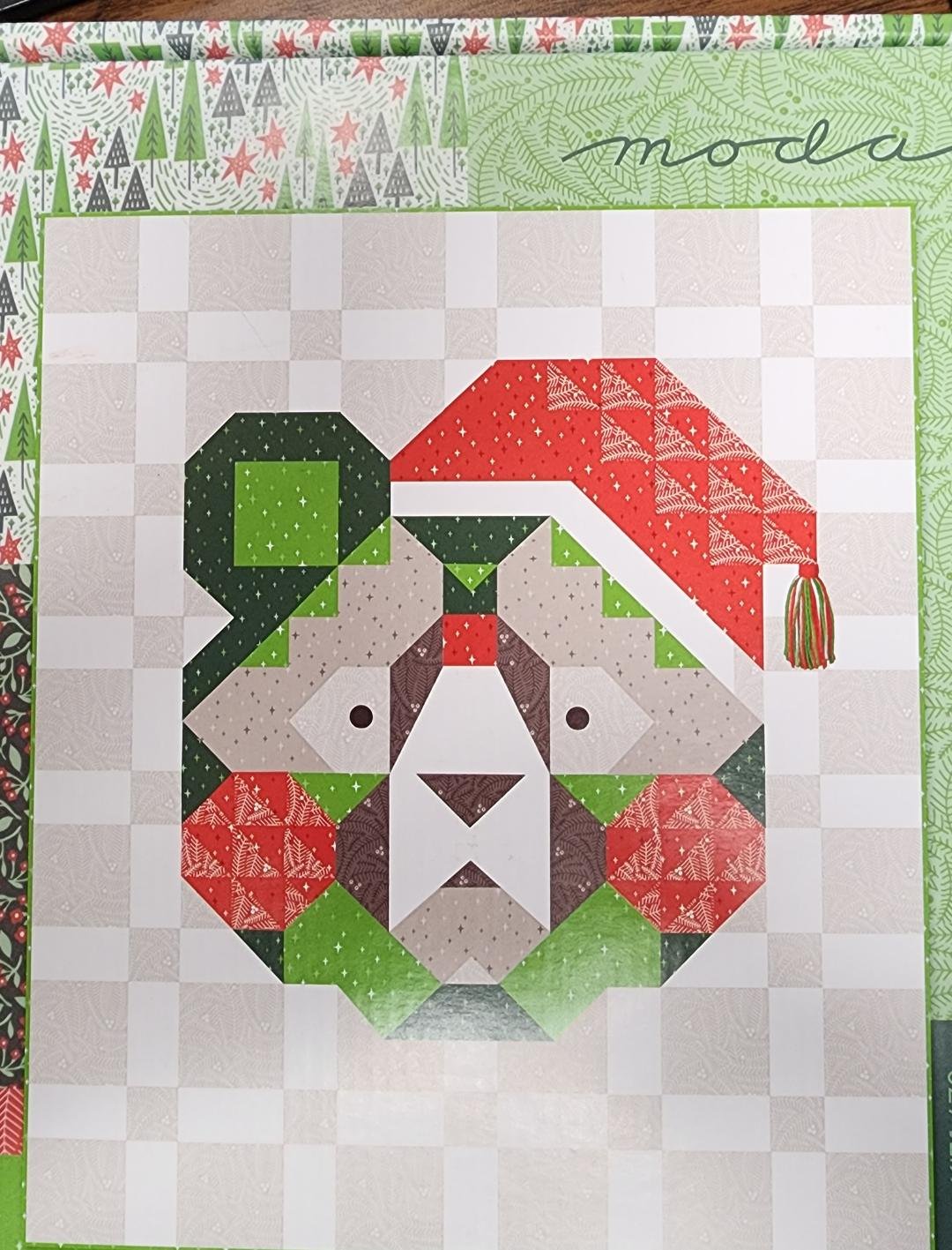 Northern Light Holiday Bear 59 x 70 Quilt Kit 752106544635