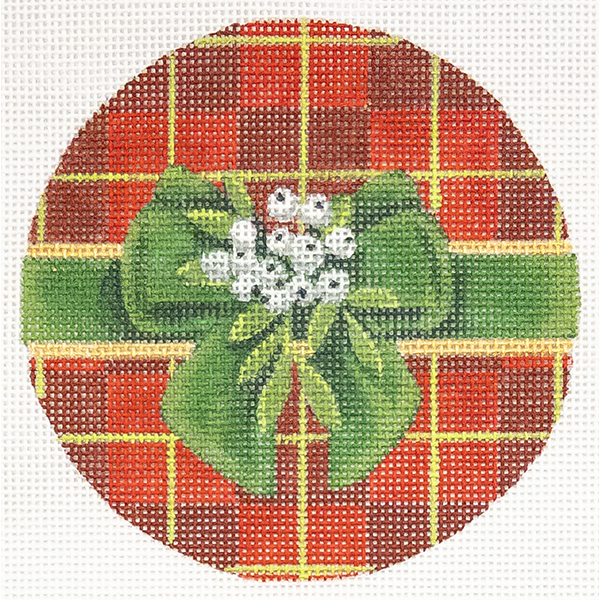 RED PLAID ORNAMENT