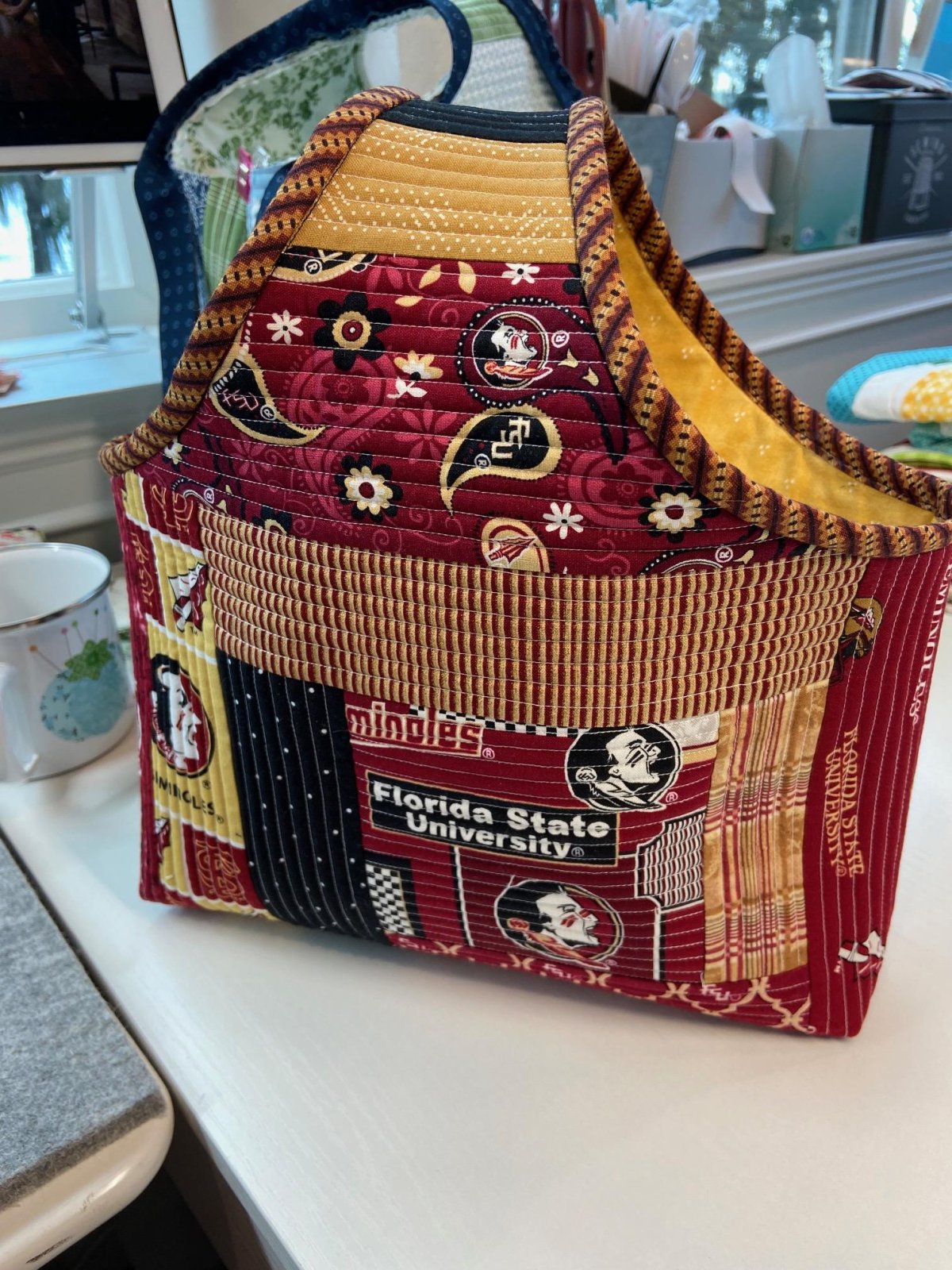 Quilt As You Go Improv Bag MANDARIN CANCELED