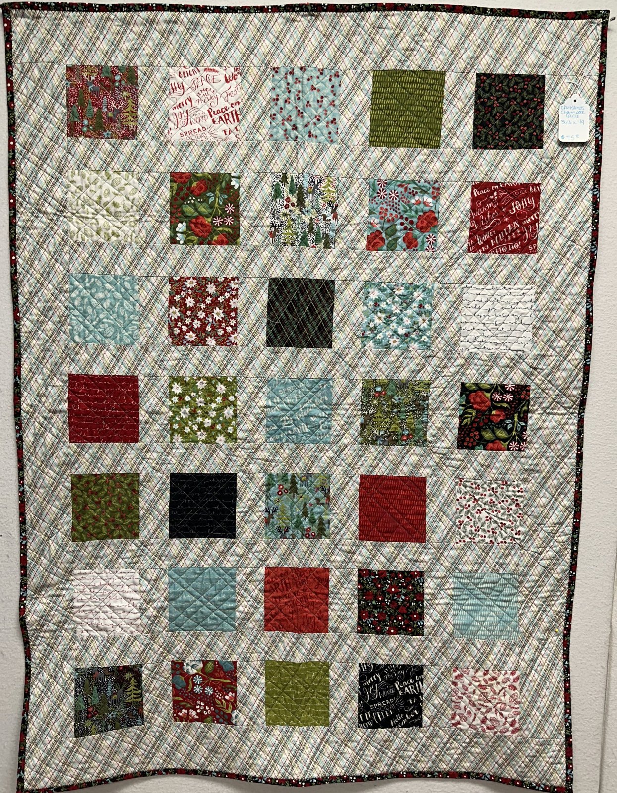 Sample Christmas Charm Pack Quilt 710565
