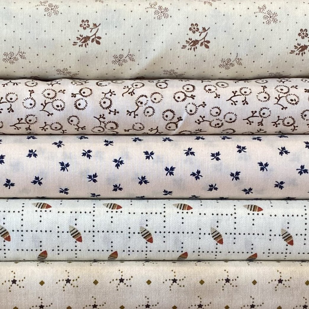 Repro Shirtings 5 Fat Quarter Bundle Feb 23
