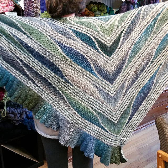 Swing Knitting Hundertwasser Neptunia Shawl