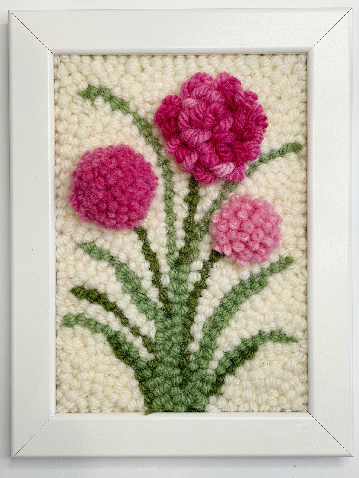 Sculpting Summer Flowers Punch Needle in person