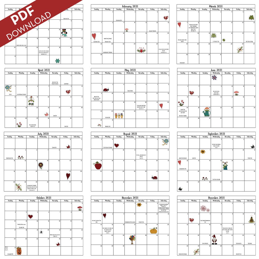 Buzy Dayz Calendar Kits