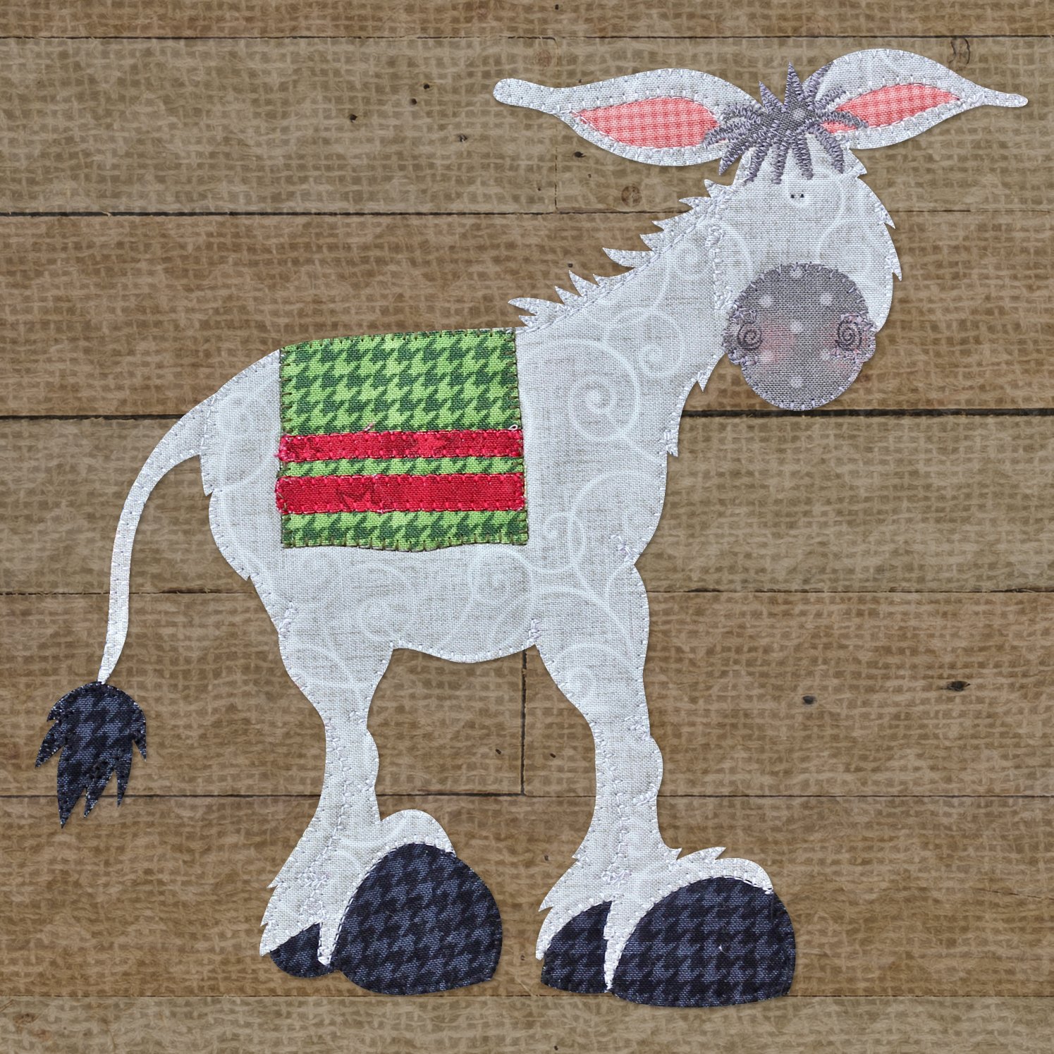 Donkey Precut Fused Applique Kit 611355714308