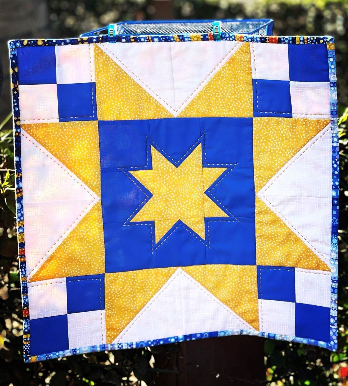 STACY MINI OF THE MONTH FEBRUARY PAT SLOAN UKRAINE STAR MINI QUILT