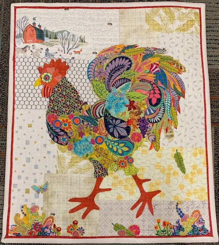 Rooster Collage Quilt