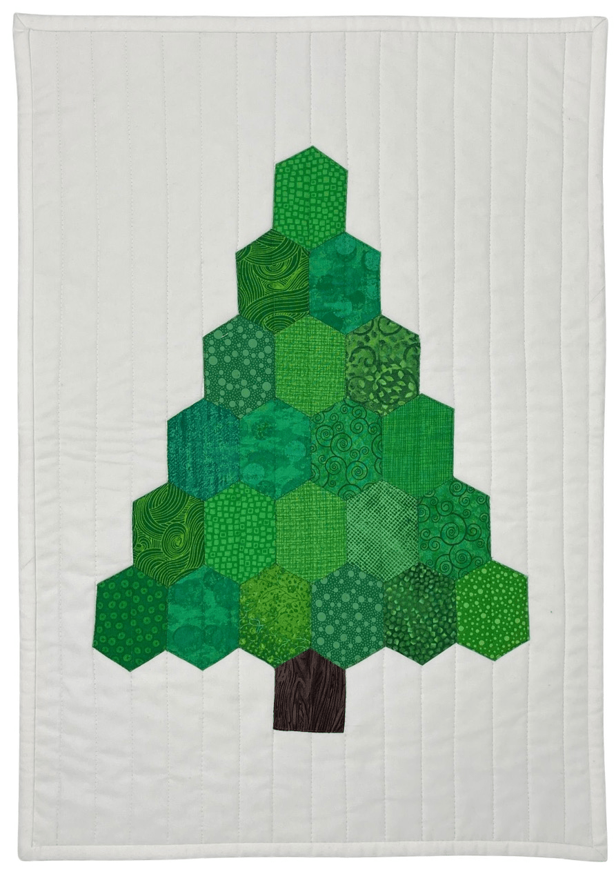 English Paper Piecing by Machine Tall Tree