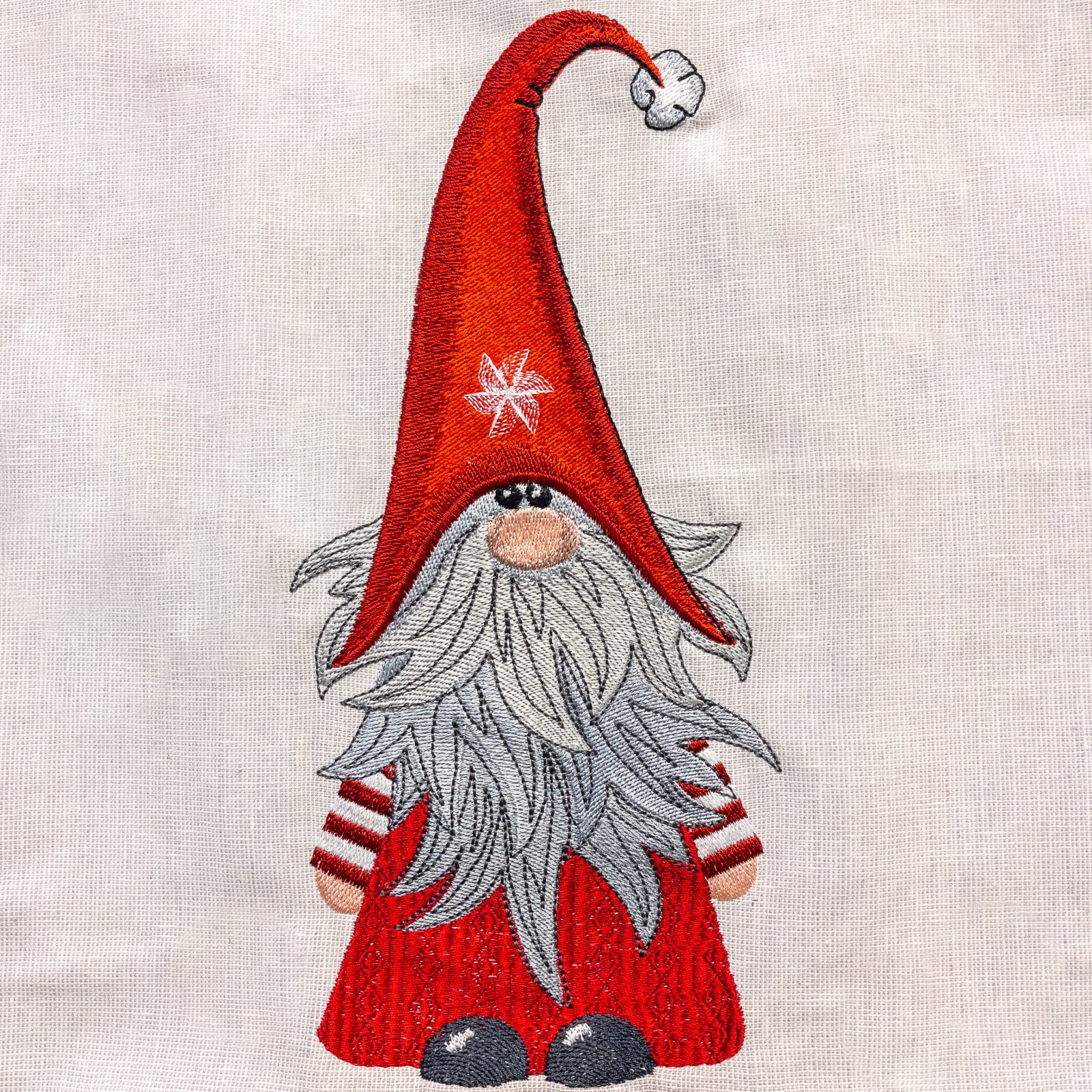 Gnome Embroidered Panel
