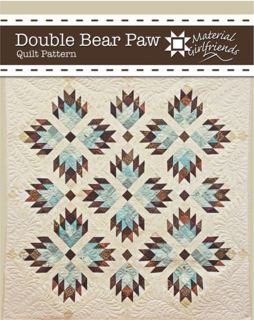 Double Bear Paw Quilt pattern 078776521142