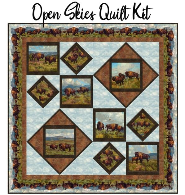 Open Skies Buffalo Quilt Kit 554427