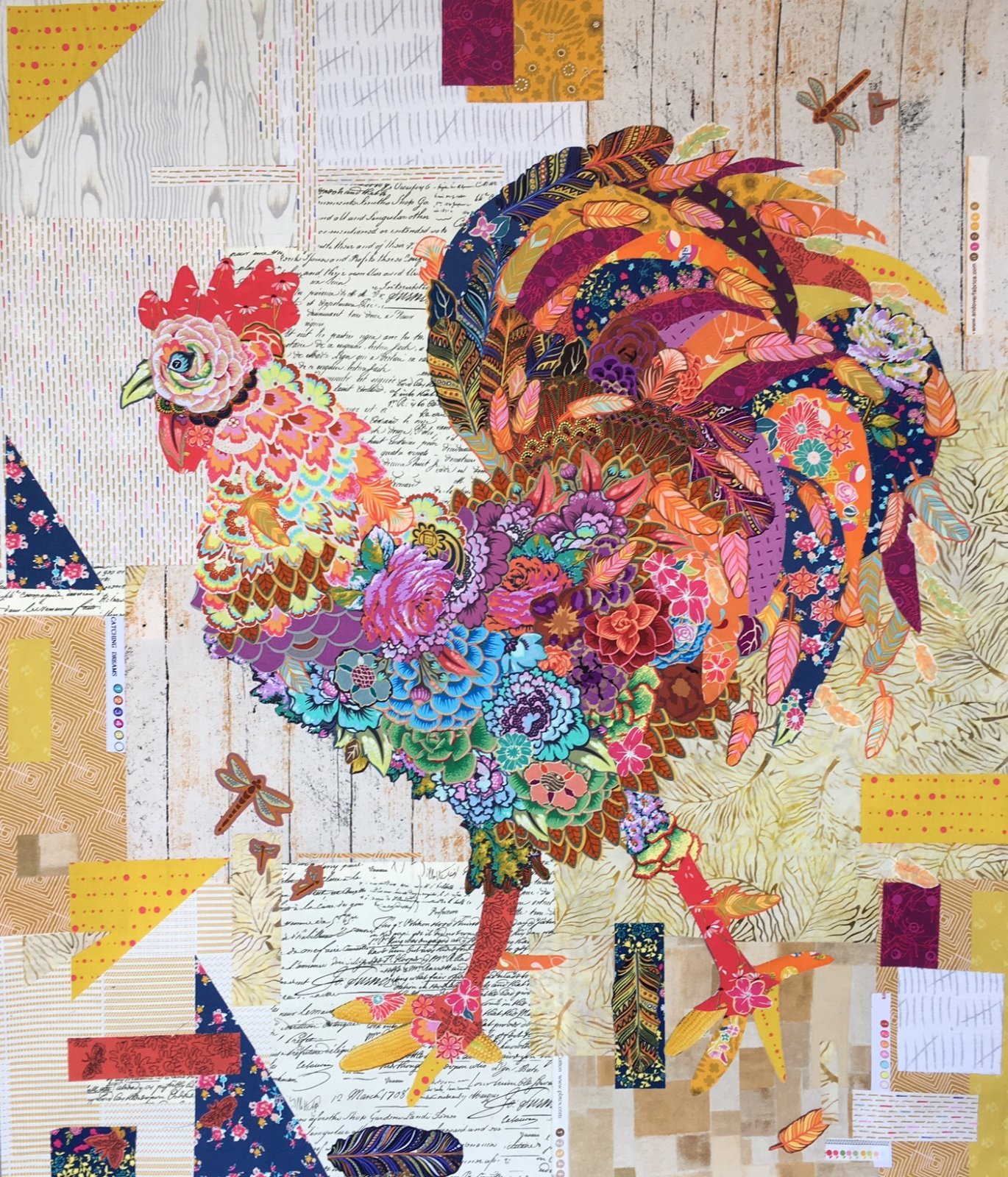 Laura Heine Collage Quilt with Suzy Nash