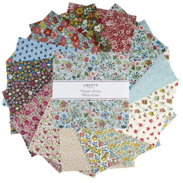 Riley Blake Flower Show Midsummer 10 Squares