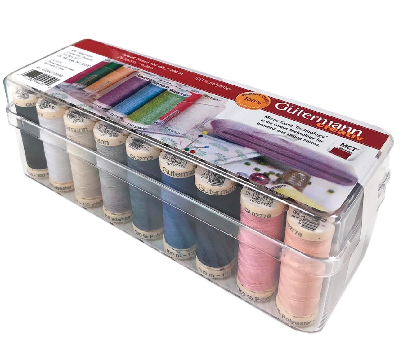Gutermann Creativ Thread 6186679999 26 Spool SewAll Thread Box 26