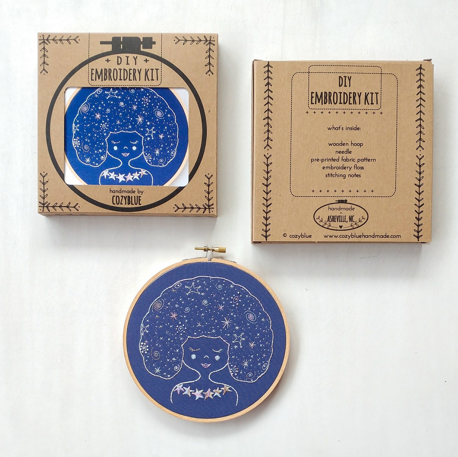 Cozyblue Galaxy Girl Embroidery Kit