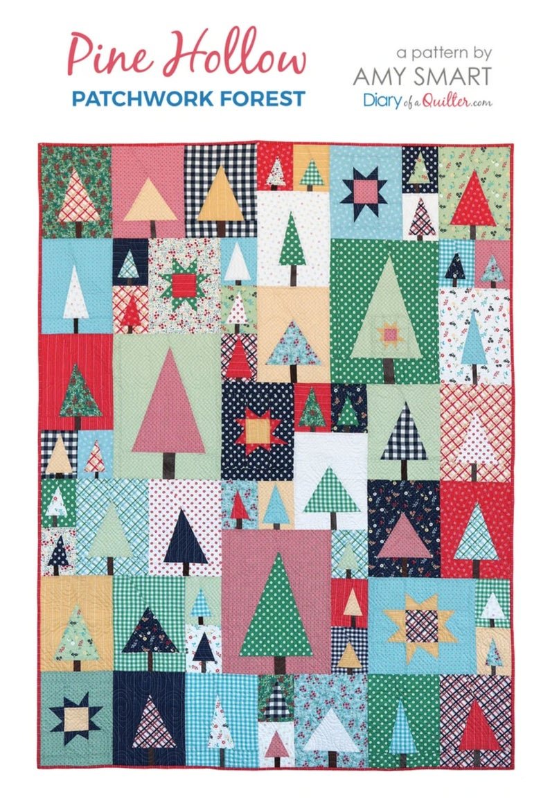 Pine Hollow Patchwork Forest Quilt Pattern 609613930126