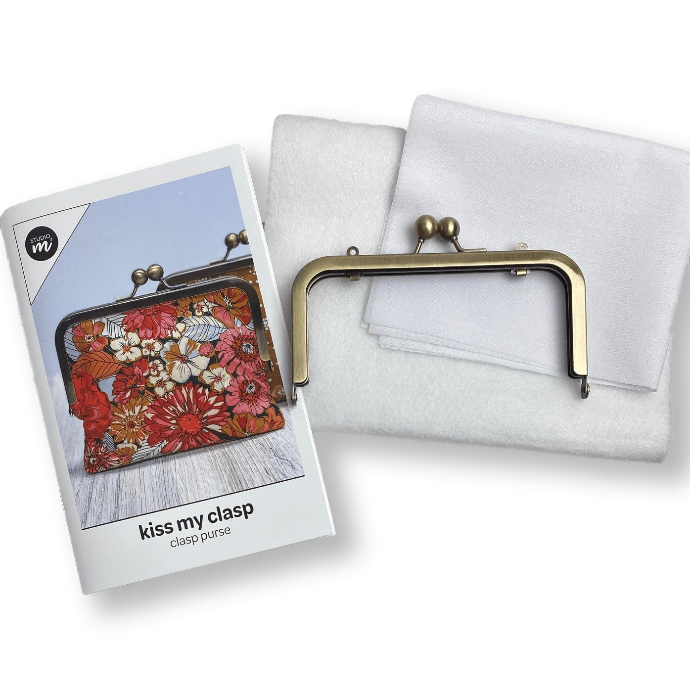 Kiss My Clasp Purse Interfacing + Hardware Kit